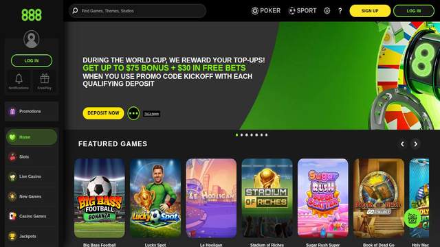 888 Casino casino screenshot